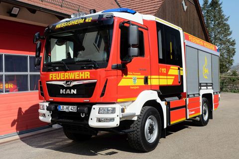 Ausgerücktes Löschfahrzeug