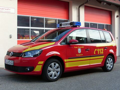 Ausgerücktes Einsatzfahrzeug
