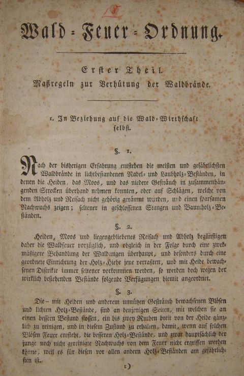 Wald-Feuer-Ordnung